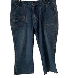 Pre Owned Women’s Adolfo Jeans Capri Sz 12 Casual Comfort Fashionable Style